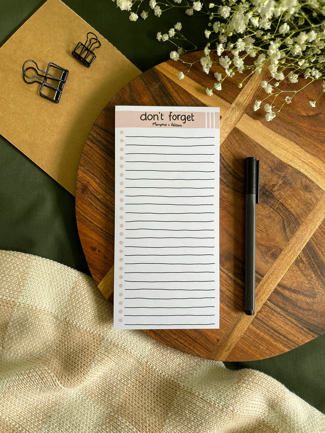 The Originals - 'Don't Forget' Checklist Notepad